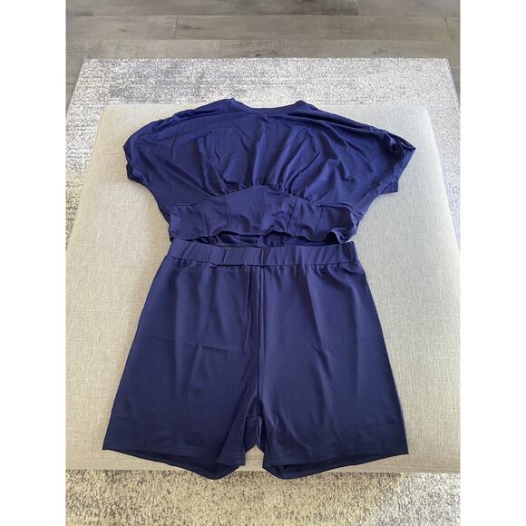 ChicMe Woman’s Dark Blue Shorts Lounge Set Size XL - Picture 1 of 8